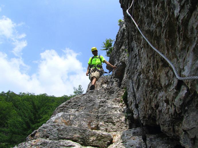 Foto: Andreas Koller / Klettersteigtour / Via ferrata Nelson Rocks (1006m) / 14.08.2011 02:49:33