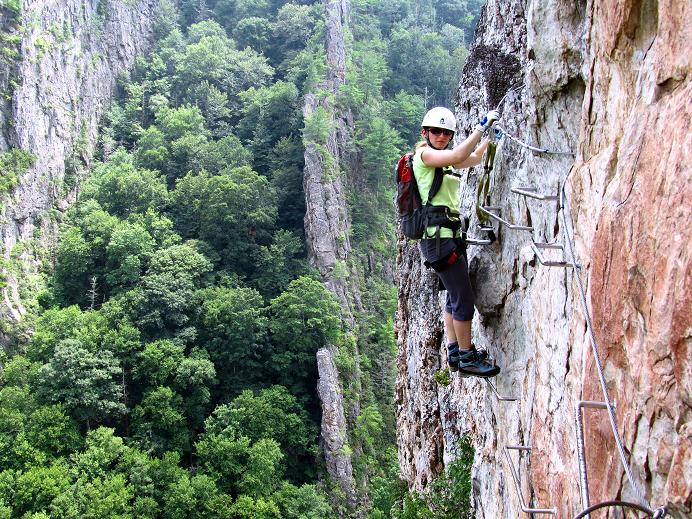 Foto: Andreas Koller / Klettersteigtour / Via ferrata Nelson Rocks (1006m) / 14.08.2011 02:48:25