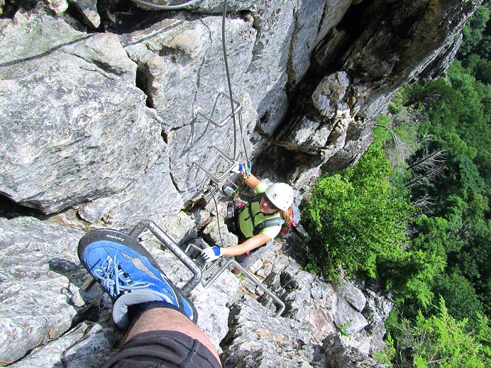 Foto: Andreas Koller / Klettersteigtour / Via ferrata Nelson Rocks (1006m) / 14.08.2011 02:46:38