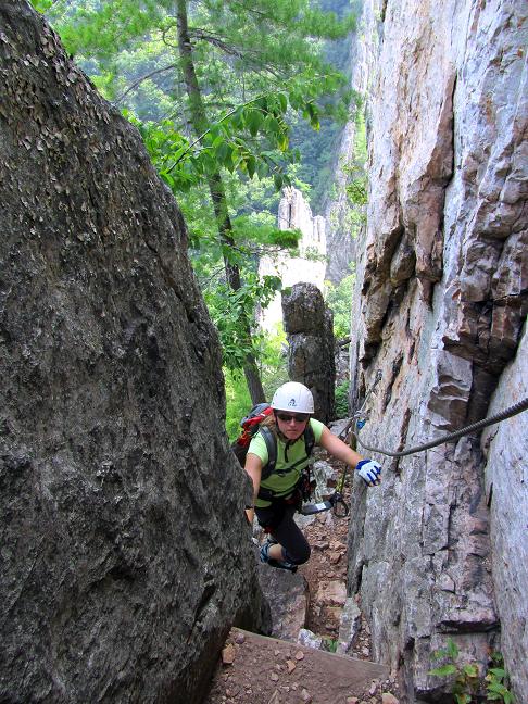 Foto: Andreas Koller / Klettersteigtour / Via ferrata Nelson Rocks (1006m) / 14.08.2011 02:45:54
