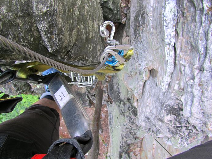 Foto: Andreas Koller / Klettersteigtour / Via ferrata Nelson Rocks (1006m) / 14.08.2011 02:44:25