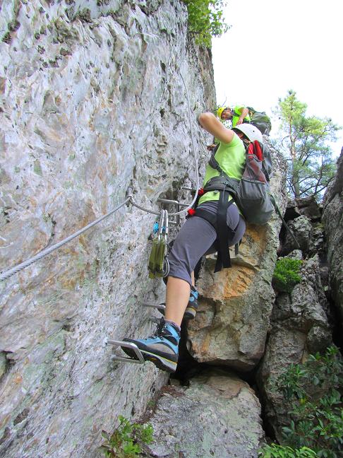 Foto: Andreas Koller / Klettersteigtour / Via ferrata Nelson Rocks (1006m) / 14.08.2011 02:43:49