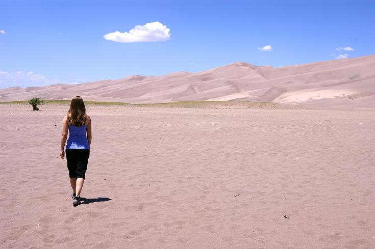 Foto: Andreas Koller / Wandertour / Great Sand Dunes National Park (2648m) / 23.08.2011 00:04:49
