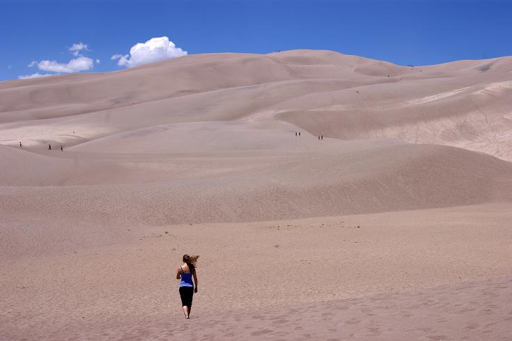 Foto: Andreas Koller / Wandertour / Great Sand Dunes National Park (2648m) / High Dune / 23.08.2011 00:03:03