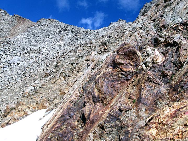 Foto: Andreas Koller / Wandertour / Hochschober Überschreitung (3242m) / Leichte Kletterstelle unterhalb der Staniskascharte / 23.08.2011 16:44:17