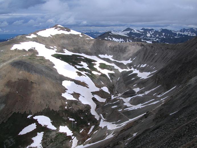 Foto: Andreas Koller / Wandertour / Mount Sherman (4278m) / Blick zum Dyer Mountain (4223m) / 27.08.2011 18:20:38