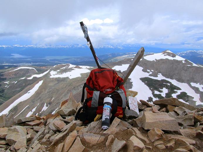 Foto: Andreas Koller / Wandertour / Mount Sherman (4278m) / Der Gipfel des Mount Sherman ist erreicht! / 27.08.2011 18:19:40
