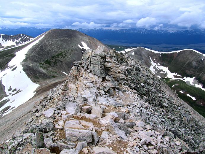 Foto: Andreas Koller / Wandertour / Mount Sherman (4278m) / Der Grat im Abstieg / 27.08.2011 18:17:11