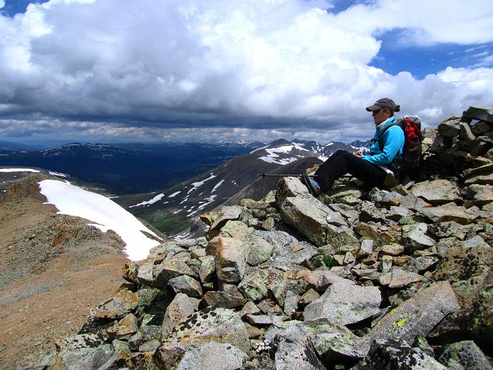 Foto: Andreas Koller / Wandertour / Dyer Mountain (4223m) / Am Gipfel des Dyer Mountain / 27.08.2011 23:09:08