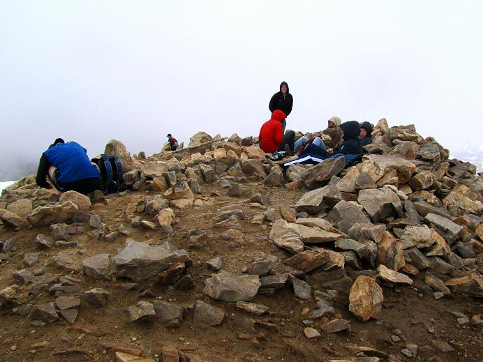 Foto: Andreas Koller / Wandertour / Mount Elbert (4399m) / Am Gipfel des Mount Elbert / 28.08.2011 00:22:22