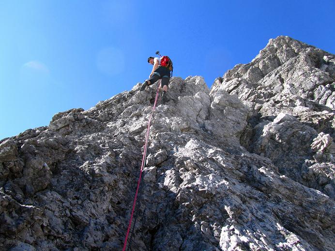 Foto: Andreas Koller / Klettertour / Lange Kante auf den SW Parzinnturm (2590m) / 22.10.2011 20:16:20
