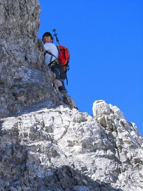 Foto: Andreas Koller / Klettertour / Lange Kante auf den SW Parzinnturm (2590m) / 22.10.2011 20:15:36