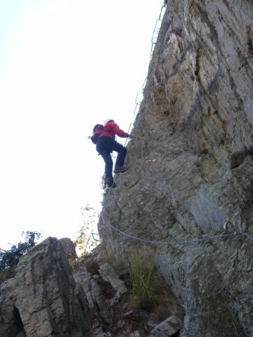 Foto: Wolfgang Lauschensky / Klettersteigtour / Ferrata degli Artisti / Kantensteigen / 29.10.2011 09:02:04