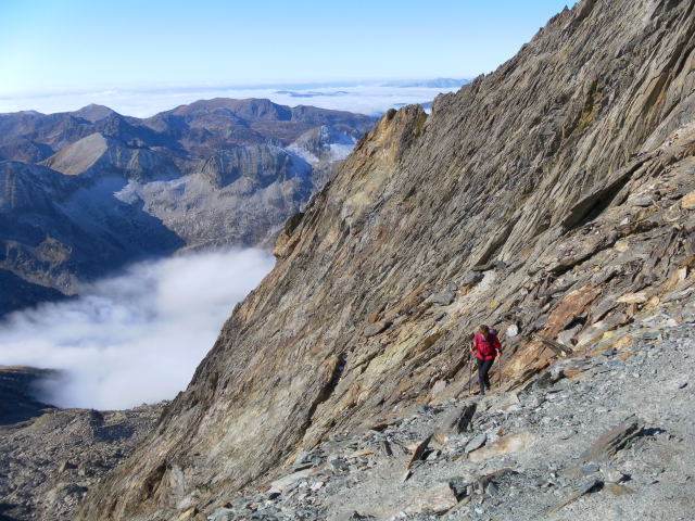 Foto: Wolfgang Lauschensky / Wandertour / Cima Argentera 3297m, Königin der Seealpen / am Passo di Dentriti / 29.10.2011 19:07:36