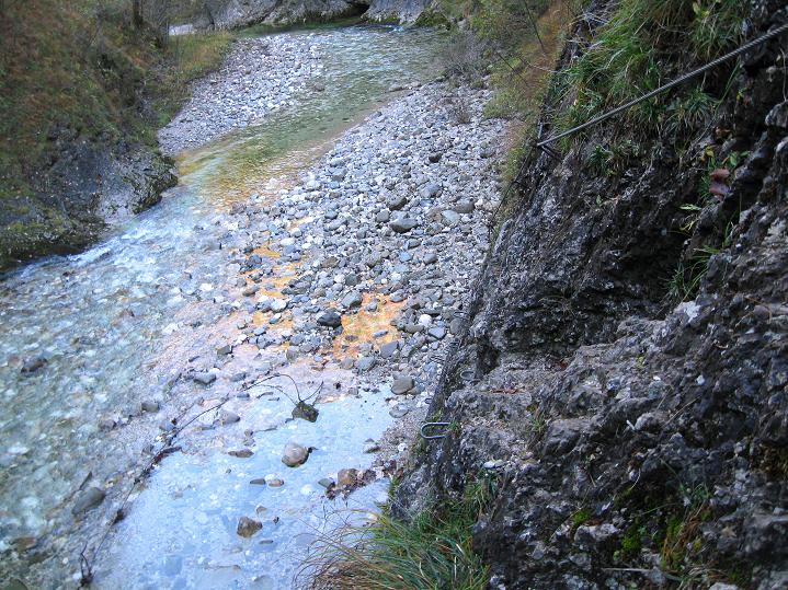 Foto: Andreas Koller / Klettersteigtour / Triftsteig (670m) / Steile Felsplatten / 06.11.2011 21:17:52