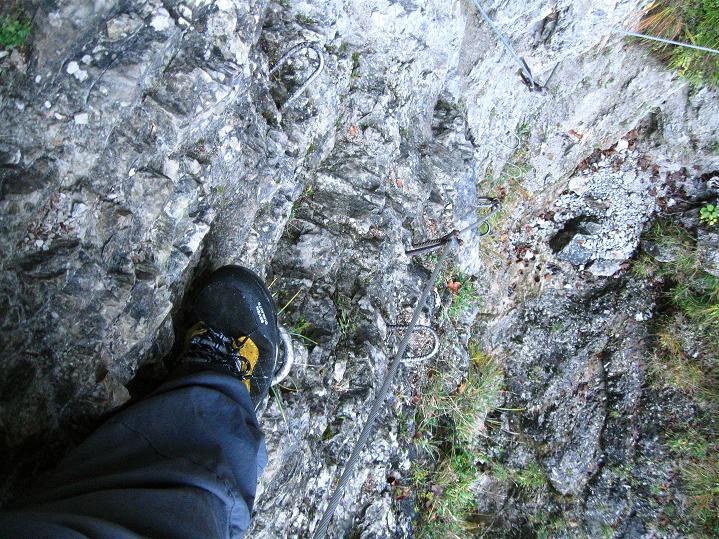 Foto: Andreas Koller / Klettersteigtour / Triftsteig (670m) / Steile Rinne / 06.11.2011 21:16:56
