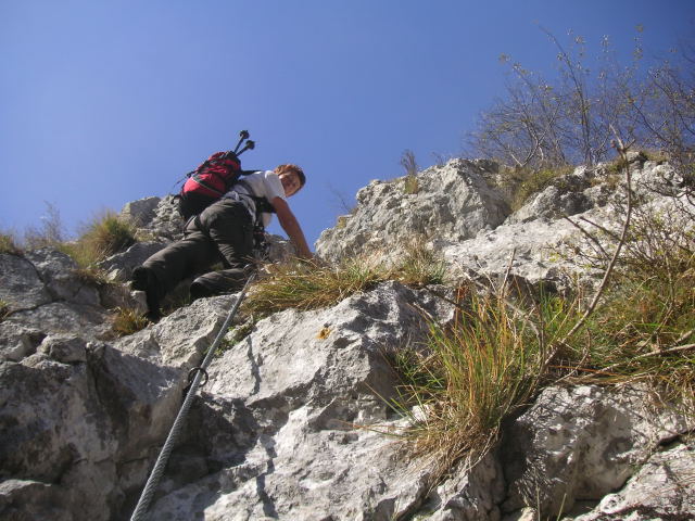 Foto: Wolfgang Lauschensky / Klettersteigtour / Via Ferrata Spigolo della Bandiera und Via Ferrata Ernesto Franco / freudig einfaches Klettersteigvergnügen / 15.12.2011 22:47:15