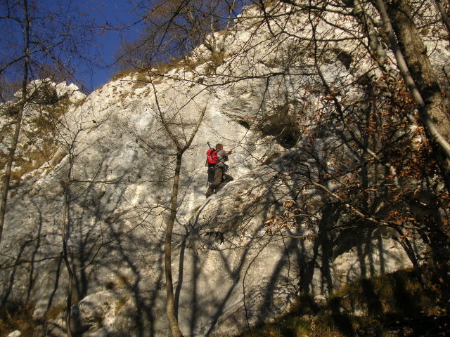 Foto: Wolfgang Lauschensky / Klettersteigtour / Via Ferrata Spigolo della Bandiera und Via Ferrata Ernesto Franco / gut gesicherter Sportklettersteig / 15.12.2011 22:45:36