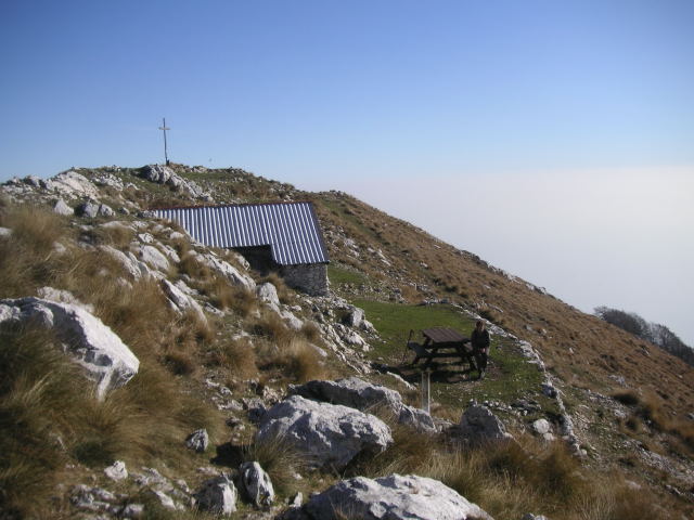 Foto: Wolfgang Lauschensky / Wandertour / Monte Pizzocolo aus dem Val di Sur / Rast am Pizzocolo / 16.12.2011 07:38:56
