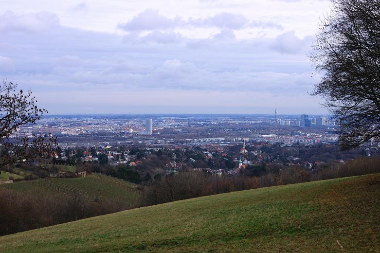 Foto: Andreas Koller / Wandertour / On Top of Vienna - der Hermannskogel (542m) / Wien Nord mit Donauturm / 30.12.2011 21:48:04