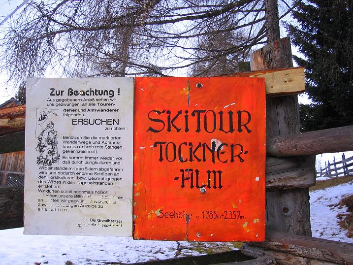 Foto: Andreas Koller / Skitour / Aus der Krakau auf die Tockneralm (2357m) / Ausgangspunkt Klausen/Krakauhintermühlen / 05.01.2012 22:28:30