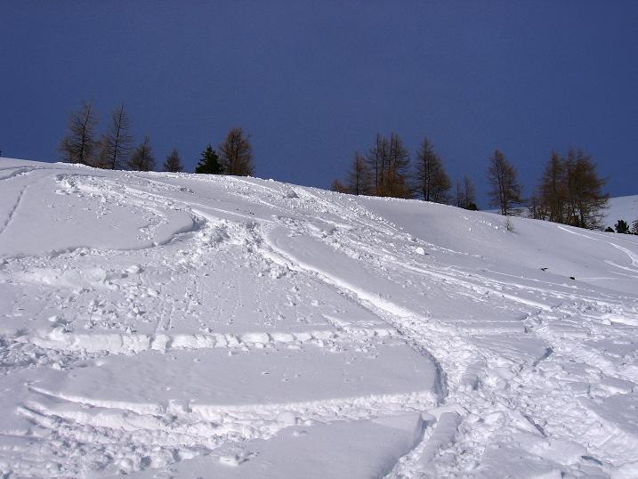 Foto: Andreas Koller / Skitour / Aus der Krakau auf die Tockneralm (2357m) / Schöne Abfahrtshänge zurück in die Krakau / 05.01.2012 22:08:30