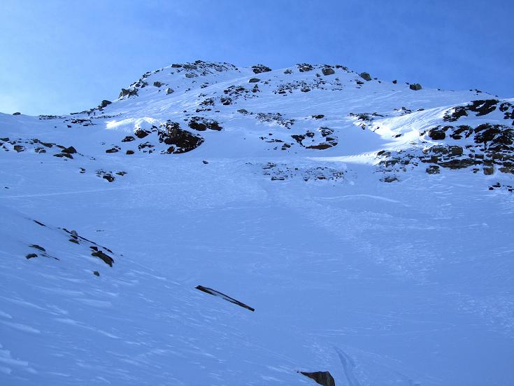 Foto: Andreas Koller / Skitour / Chilchalphorn (3040m) / Gipfelaufbau / 19.01.2012 21:22:42