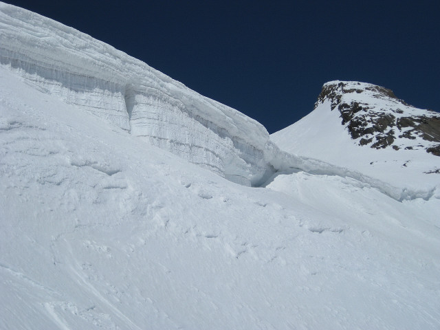Foto: Wolfgang Lauschensky / Skitour / Weißkugel 3738m über „Bella Vista“ / kurz vor dem Ausstieg zum Hintereisjoch / 04.02.2012 18:15:24