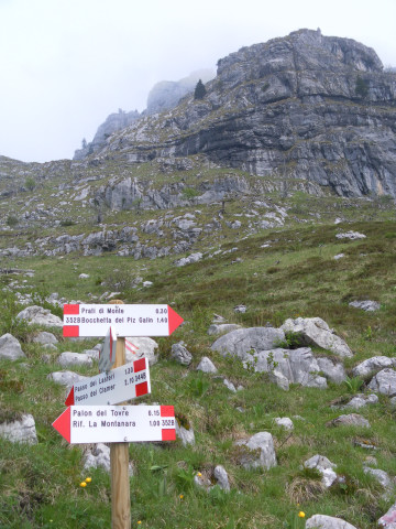 Foto: Wolfgang Lauschensky / Wandertour / Croz dell Altissimo 2339m / unter der Cima dei Lasteri / 12.06.2012 17:32:24