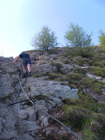 Foto: Wolfgang Lauschensky / Wandertour / Monte Peller Überschreitung zum Castellazzo / kurze Klettersteigeinlage / 14.06.2012 12:49:27