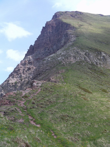 Foto: Wolfgang Lauschensky / Wandertour / Monte Peller Überschreitung zum Castellazzo / Rückblick zum Abstiegsgrat / 14.06.2012 12:47:08