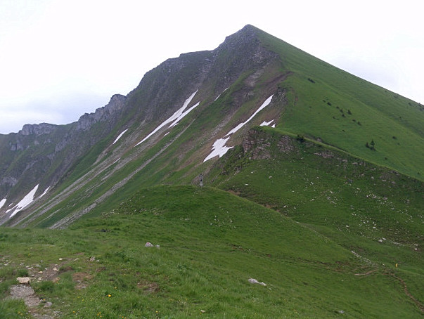 Foto: Wolfgang Lauschensky / Wandertour / Delpsjoch 1945m / Delpsjoch von der Tölzer Hütte aus gesehen / 25.06.2012 13:03:00