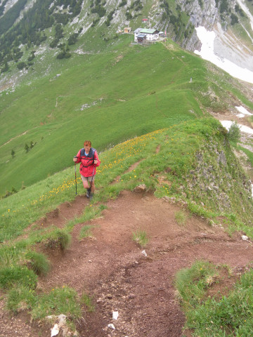 Foto: Wolfgang Lauschensky / Wandertour / Delpsjoch 1945m / kurze Erosionsstellen am Steig / 25.06.2012 13:01:37