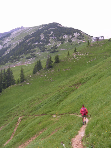 Foto: Wolfgang Lauschensky / Wandertour / Delpsjoch 1945m / Rückblick zur Tölzer Hütte / 25.06.2012 13:00:13