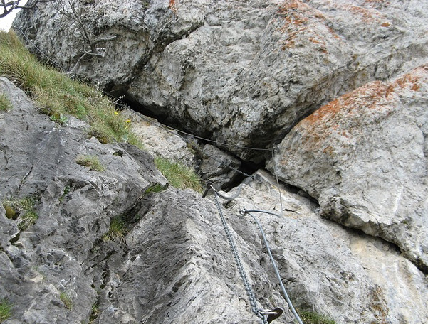 Foto: Wolfgang Lauschensky / Klettersteigtour / Monte Grona über Ferrata Centenario C.A.O. 1736m / Verschneidung / 02.08.2012 17:59:05