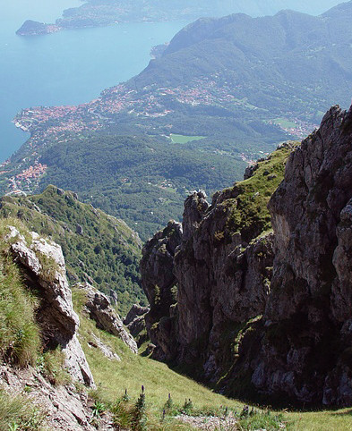Foto: Wolfgang Lauschensky / Klettersteigtour / Monte Grona über Ferrata Centenario C.A.O. 1736m / Direttissima zum Comosee :-) / 02.08.2012 17:58:14