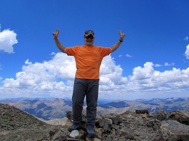 Foto: Andreas Koller / Wandertour / La Plata Peak (4370m) / Am Gipfel des La Plata Peak / 26.08.2012 18:13:19