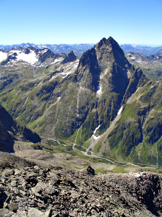 Foto: vince 51 / Wandertour / von Westen auf den Scheibler / Patteriol vom Gipfel / 02.09.2012 20:46:42