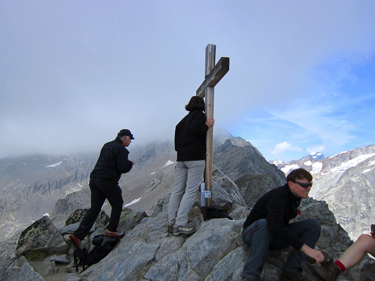 Foto: Andreas Koller / Wandertour / Sparrhorn - kleiner 3000er mit großer Aussicht (3021m) / Am Gipfel des Sparrhorn / 08.09.2012 20:14:12