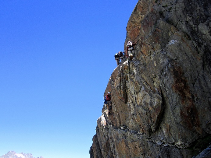 Foto: Andreas Koller / Klettersteigtour / Klettersteig Tierbergli (2797m) / Überhang / 08.09.2012 21:28:18