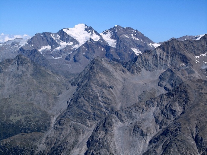 Foto: Andreas Koller / Wandertour / Aus dem Turtmanntal auf die Barrhörner (3610m) / Fletschhorn (3996m) und Lagginhorn (4010m) / 13.09.2012 01:35:07