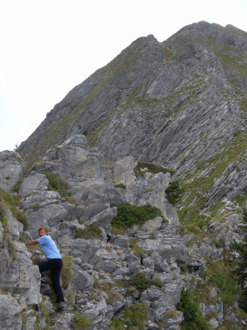 Foto: Wolfgang Lauschensky / Klettersteigtour / Mont Charvin 2409m über Via ferrata d’Ugine / Le Cul d'Ugine et arete sud / 21.09.2012 18:30:02