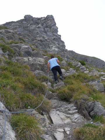 Foto: Wolfgang Lauschensky / Klettersteigtour / Mont Charvin 2409m über Via ferrata d’Ugine / grasig schrofig / 21.09.2012 18:29:49