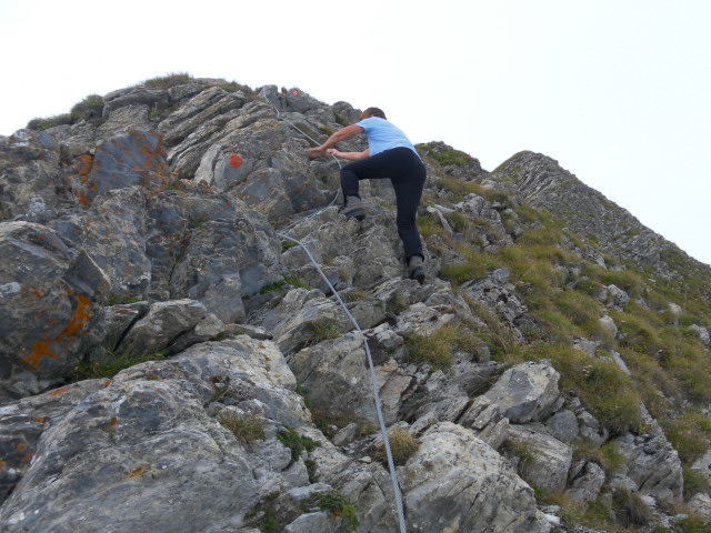 Foto: Wolfgang Lauschensky / Klettersteigtour / Mont Charvin 2409m über Via ferrata d’Ugine / leichte Gratkraxelei / 21.09.2012 18:29:21