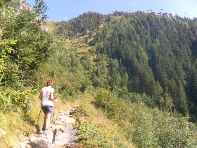 Foto: Wolfgang Lauschensky / Wandertour / Le Brevent 2525m / letzter Steilhang links vor Planpraz rechts / 26.09.2012 17:33:24