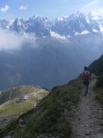 Foto: Wolfgang Lauschensky / Wandertour / Le Brevent 2525m / steile Ostflanke hinab nach Planpraz / 26.09.2012 17:29:22