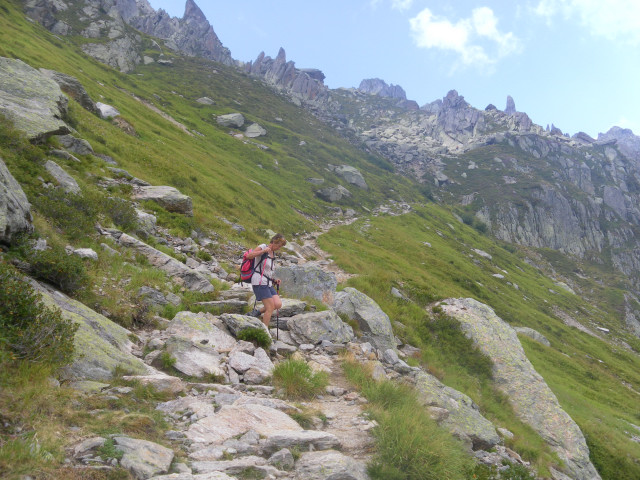 Foto: Wolfgang Lauschensky / Wandertour / Le Brevent 2525m / am Wanderweg vor Planpraz / 26.09.2012 17:29:13