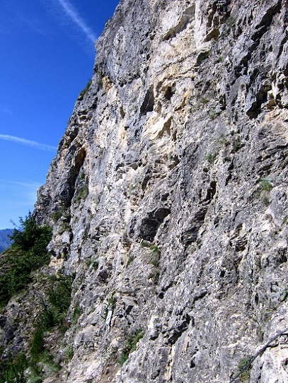 Foto: Andreas Koller / Klettersteigtour / Via ferrata du Belvedere (1265m) / 02.10.2012 01:19:07
