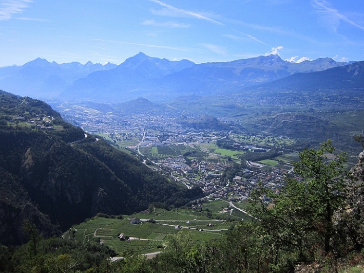 Foto: Andreas Koller / Klettersteigtour / Via ferrata du Belvedere (1265m) / Rhonetal und Sion / 02.10.2012 01:18:58
