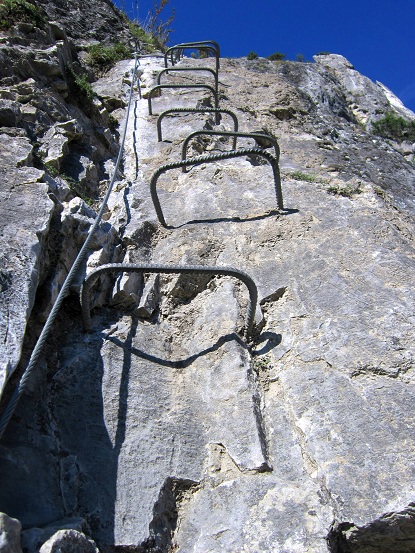 Foto: Andreas Koller / Klettersteigtour / Via ferrata du Belvedere (1265m) / 02.10.2012 01:16:27